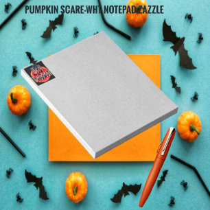 Bloco De Notas Pumpkin Scare Notepad