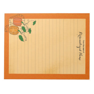 Bloco De Notas Pumpkin Spice - Linda