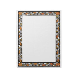 Bloco De Notas Pumpkins e Folhas Notepad antigas moídas