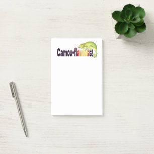 Bloco De Notas Punição Engraçada de Camaleão Camuflado-impecável
