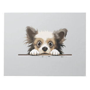 Bloco De Notas Puppy Peeking Bonito Adorável Cartografia De Anima