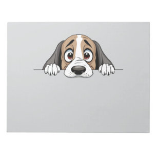 Bloco De Notas Puppy Peeking Bonito Adorável Cartografia De Anima