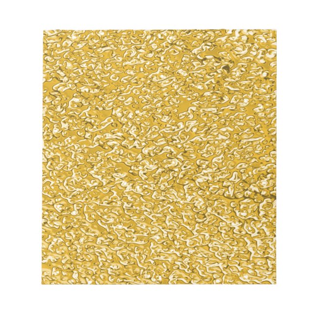 Bloco De Notas PURE DOURADO Splatter Patterno + seu texto (Frente)