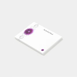 Bloco De Notas Purple Dahlia - Notas personalizadas