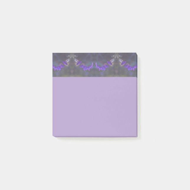 Bloco De Notas Purple Floral Garden (Frente)