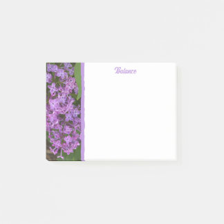 Bloco De Notas Purple Lilacs Balance Post-It Notes