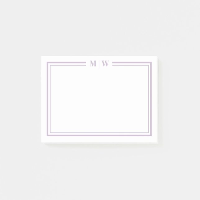 Bloco De Notas Purple Monogram (Frente)