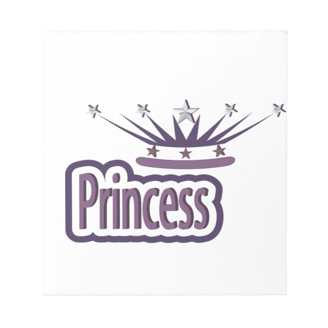 Bloco De Notas Purple Princess Crown (Frente)
