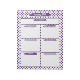 Bloco De Notas Púrpura Enfermeira Modelo