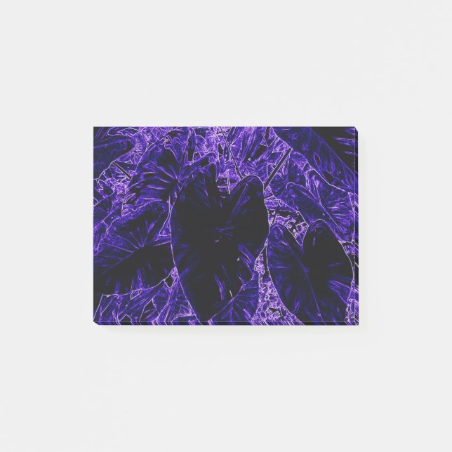 Bloco De Notas Púrpura Profunda De Folha De Orelha De Elefante (Frente)