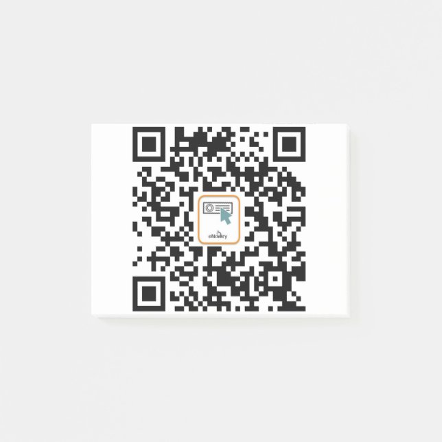 Bloco De Notas Qrcode de eNotário (Frente)