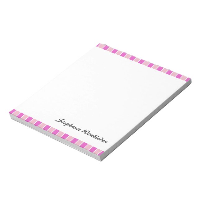 Bloco De Notas Quadrados Rosa (Invertido)