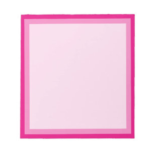 Bloco De Notas Quadro de Fotografia do Pink Classic Boarder
