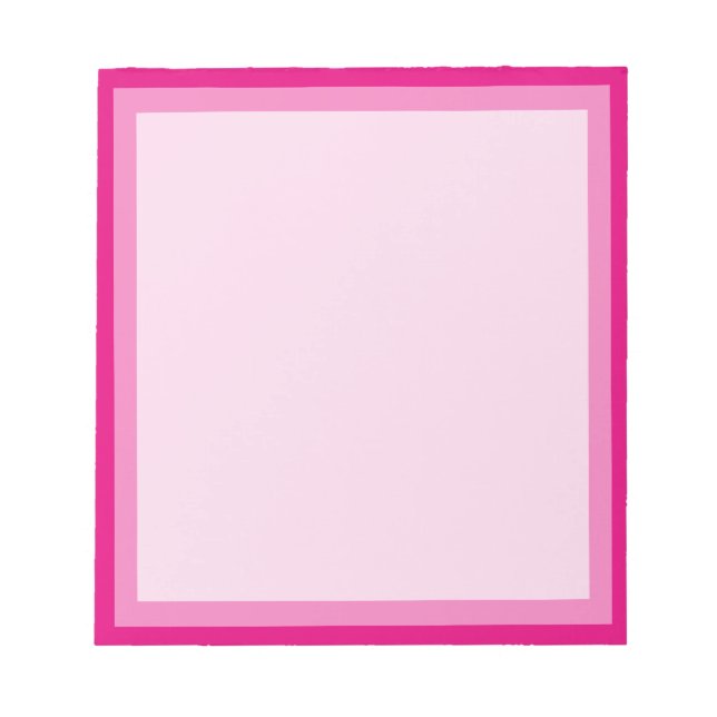 Bloco De Notas Quadro de Fotografia do Pink Classic Boarder (Frente)