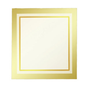 Bloco De Notas Quadro de Fotografias da Dourada Borda