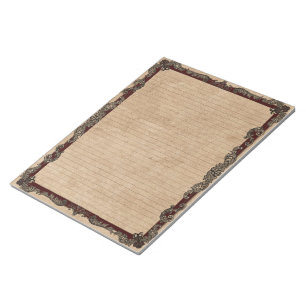 Bloco De Notas Quadro de Rico Antiquado de Cor da Borda com Presi