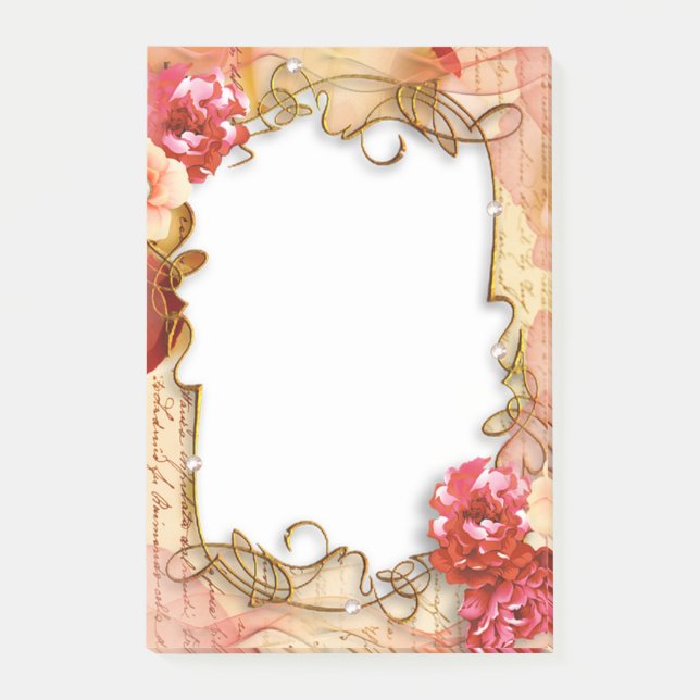 Bloco De Notas Quadro Floral (Frente)
