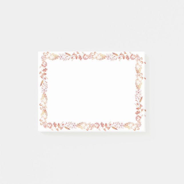Bloco De Notas Quadro Floral (Frente)
