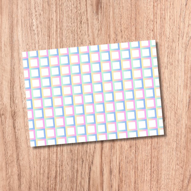Bloco De Notas Quadros de Padrões de Gradiente Simétricos Brancos (Criador carregado)