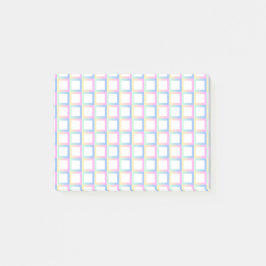 Bloco De Notas Quadros de Padrões de Gradiente Simétricos Brancos