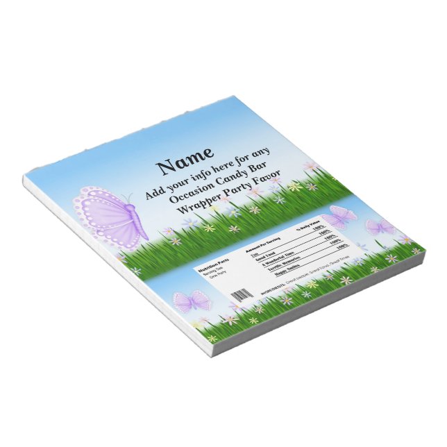 Bloco De Notas Qualquer Favoritos para festas de Wrapper de Bar d (Inclinado)