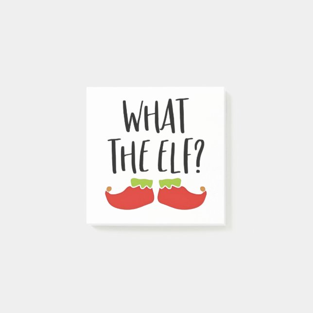Bloco De Notas Que Feliz Natal Engraçado Elf Papai Noel (Frente)