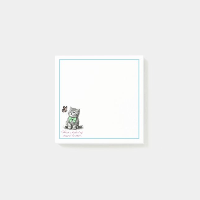 Bloco De Notas Que Hora de Estar Vivo Kitten (Frente)