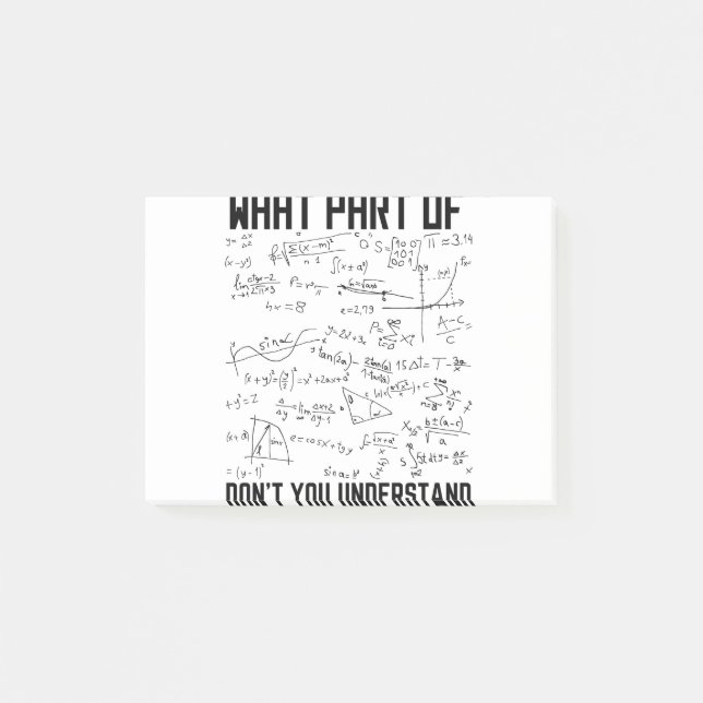 Bloco De Notas Que parte de você não entende (Frente)