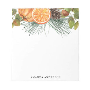 Bloco De Notas Queda de Aquarela Personalizada