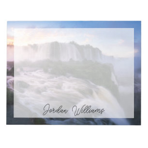 Bloco De Notas Quedas Cascata Iguazu, Brasil