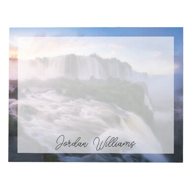 Bloco De Notas Quedas | Cascata Iguazu, Brasil (Frente)