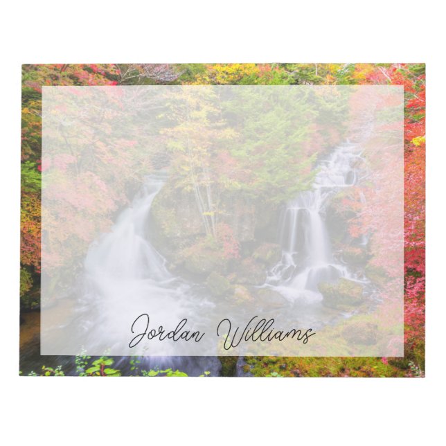 Bloco De Notas Quedas | Faucet Waterfall Nikko Japan Fall (Frente)