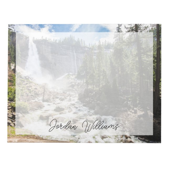 Bloco De Notas Quedas | Nevada Fall, Yosemite, CA (Frente)