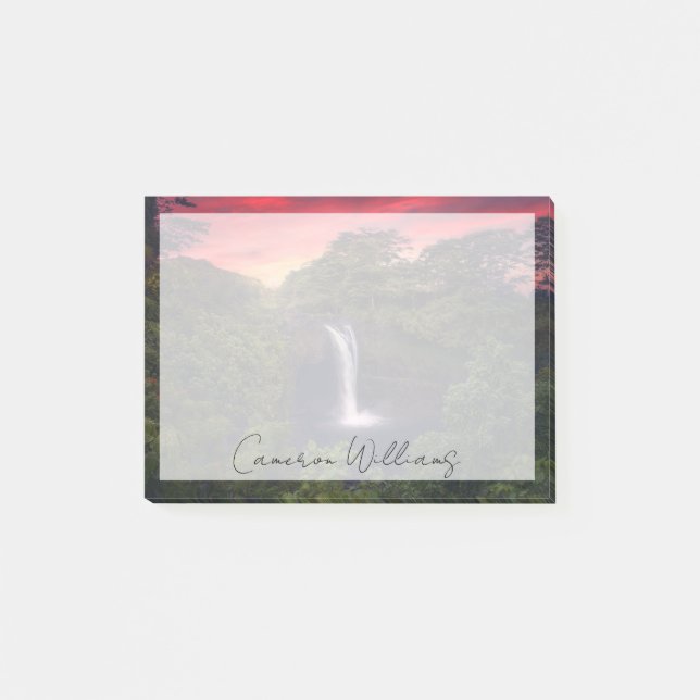 Bloco De Notas Quedas | Rainbow Falls, Hilo, Havaí (Frente)