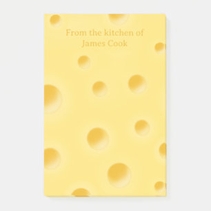 Bloco De Notas Queijo Suíço Bonito e Fantasioso Personalizado