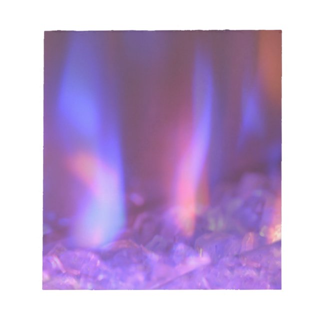 Bloco De Notas Queimando chamas (Frente)