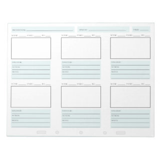 Bloco de notas "Quick Storyboard"