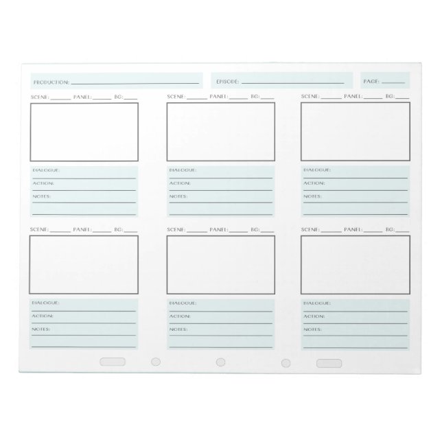 Bloco de notas "Quick Storyboard" (Frente)