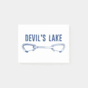 Bloco De Notas Quickdraw para escalada no Devil's Lake