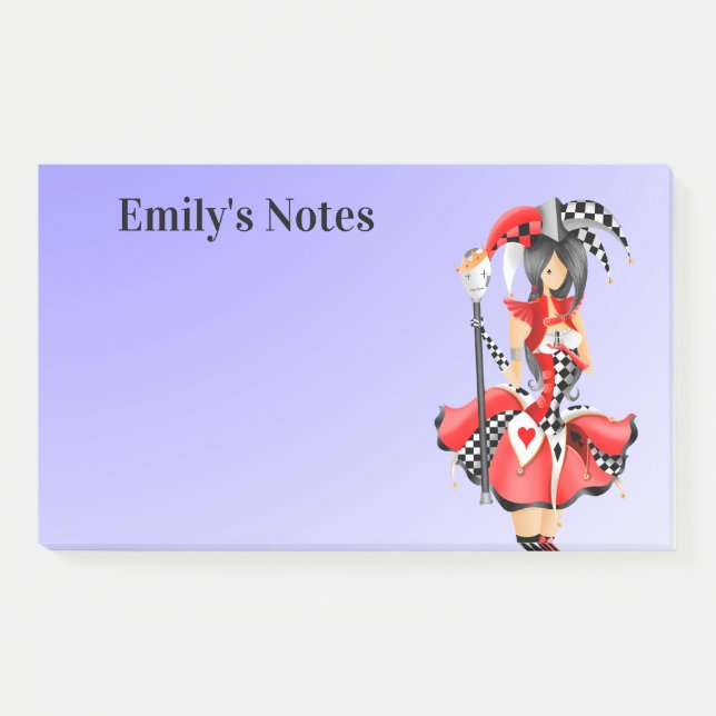 Bloco De Notas Quirky Jester e Puppet King (Frente)