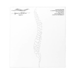 Bloco De Notas Quiropraxista moderno médico de massagem