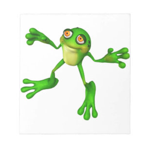 Bloco De Notas Rã Verde Bonita