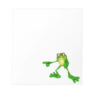 Bloco De Notas Rã Verde Bonita