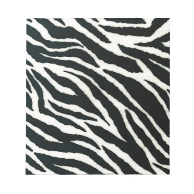 Bloco De Notas RAB Rockabilly Zebra Imprime Preto e Branco (Frente)