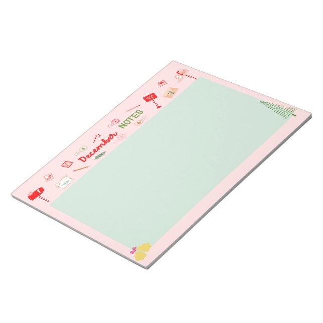 Bloco De Notas Rabiscos de dezembro (Inclinado)