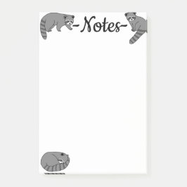 Bloco De Notas Raccoons