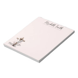 Bloco De Notas Radiant Easter Cross with Floral Accents