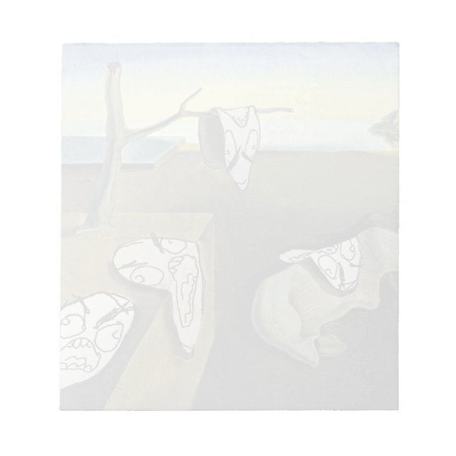 Bloco De Notas Rage Face Memface Face Comic Art Painting (Frente)