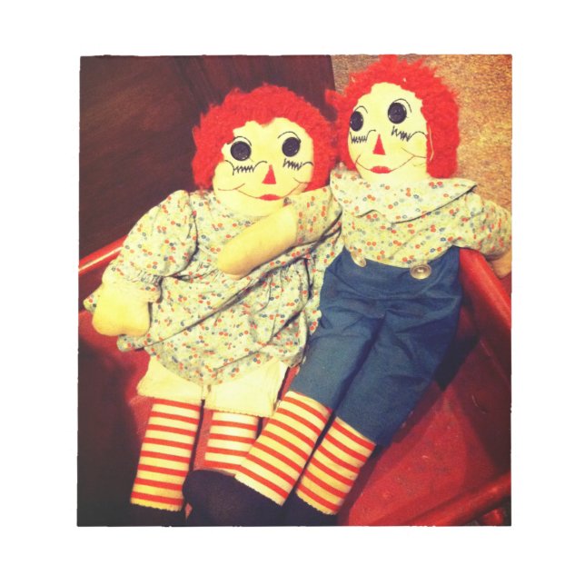 Bloco De Notas Raggedy Ann e Andy Doll (Frente)