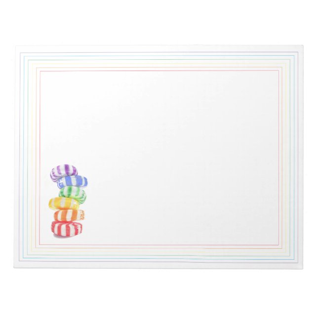 Bloco de notas RAINBOW CANDY 11x8.5 (Frente)